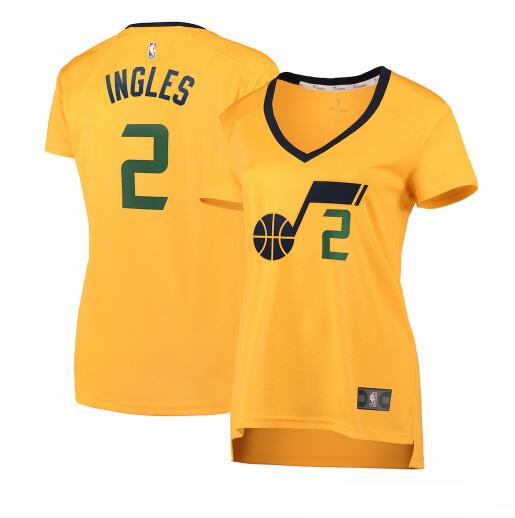 Camiseta baloncesto Joe Ingles 2 statement edition Amarillo Utah Jazz Mujer
