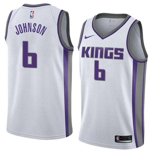 Camiseta baloncesto Joe Johnson 6 Association 2018 Blanco Sacramento Kings Hombre