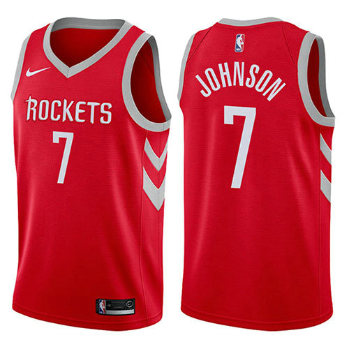 Camiseta baloncesto Joe Johnson 7 2017-18 Rojo Houston Rockets Hombre