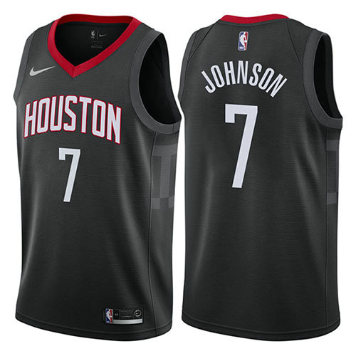 Camiseta baloncesto Joe Johnson 7 Statement 2017-18 Negro Houston Rockets Hombre