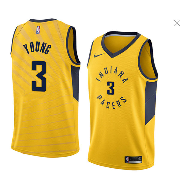 Camiseta baloncesto Joe Young 3 Statement 2018 Amarillo Indiana Pacers Hombre