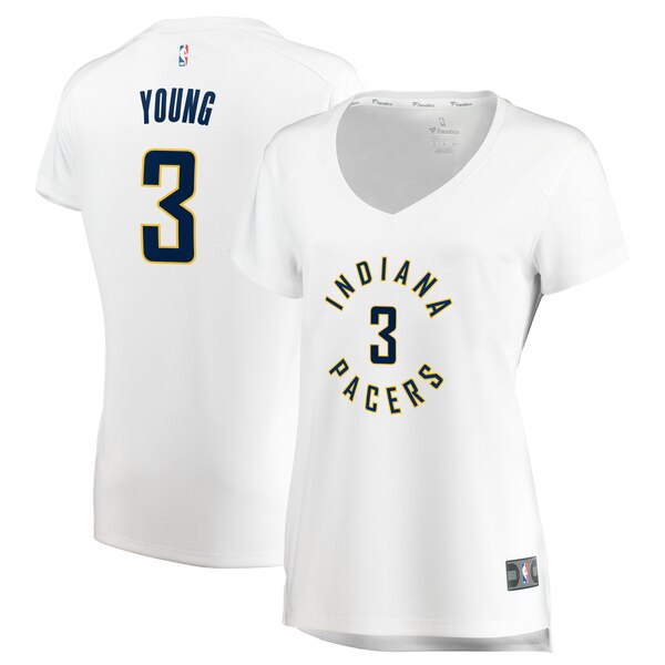 Camiseta baloncesto Joe Young 3 association edition Blanco Indiana Pacers Mujer