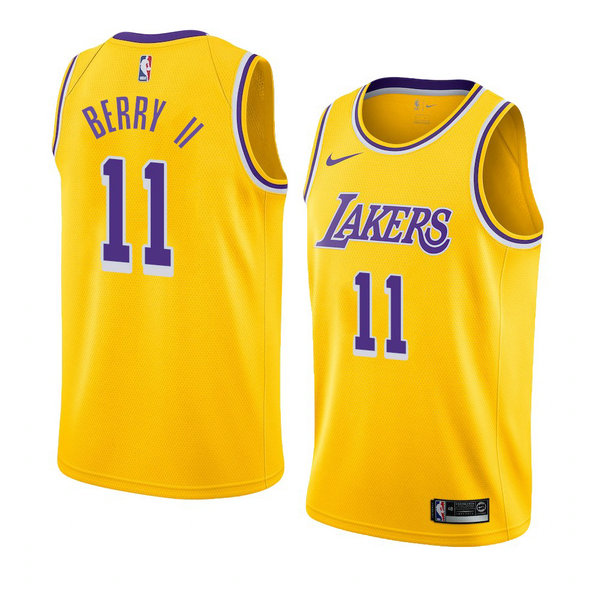 Camiseta baloncesto Joel Berry II 11 Icon 2018-19 Amarillo Los Angeles Lakers Hombre