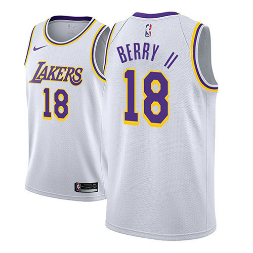 Camiseta baloncesto Joel Berry II 18 Association 2018-19 Blanco Los Angeles Lakers Hombre