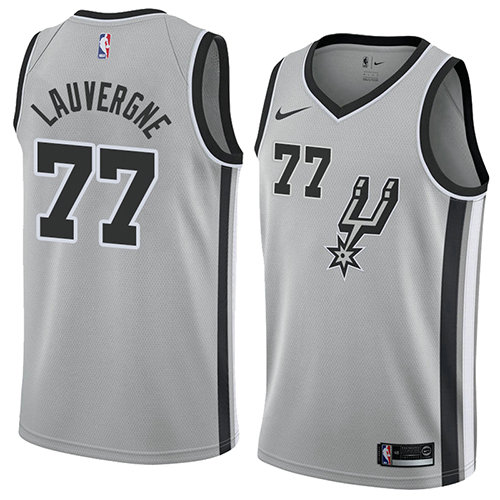 Camiseta baloncesto Joffrey Lauvergne 77 Statement 2018 Gris San Antonio Spurs Hombre