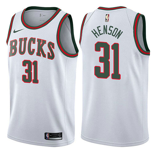 Camiseta baloncesto John Henson 31 Return To The Mecca Classic 2017-18 Blanco Milwaukee Bucks Hombre