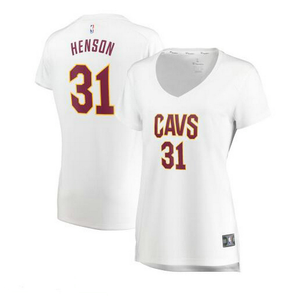 Camiseta baloncesto John Henson 31 association edition Blanco Cleveland Cavaliers Mujer