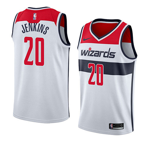 Camiseta baloncesto John Jenkins 20 Association 2018 Blanco Washington Wizards Hombre
