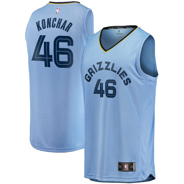 Camiseta baloncesto John Konchar 46 Statement Edition Azul Memphis Grizzlies Hombre