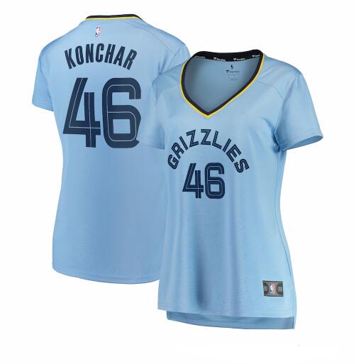 Camiseta baloncesto John Konchar 46 statement edition Azul Memphis Grizzlies Mujer