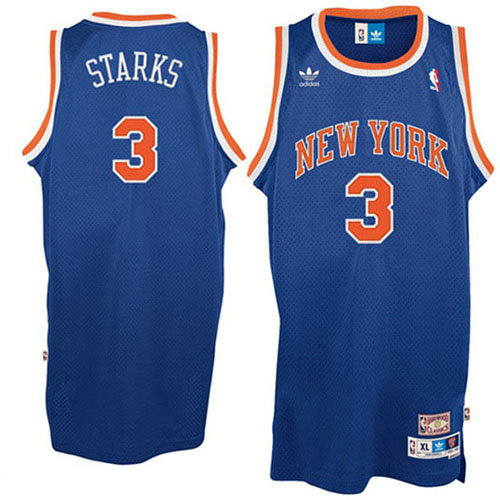Camiseta baloncesto John Starks 3 Retro Azul New York Knicks Hombre