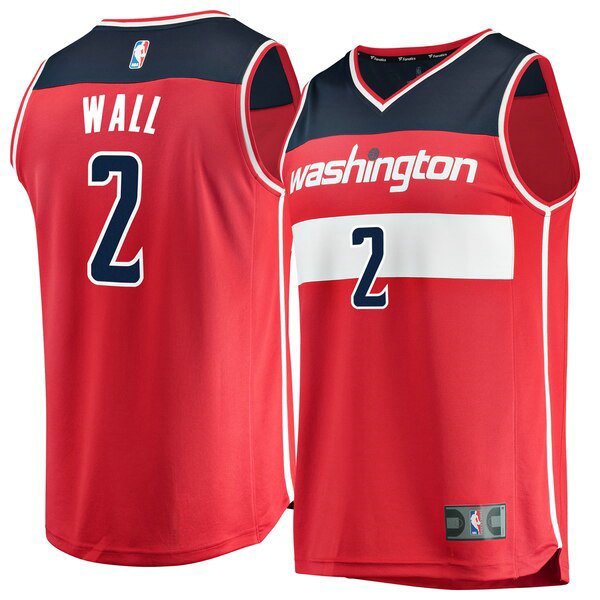 Camiseta baloncesto John Wall 2 Icon Edition Rojo Washington Wizards Hombre