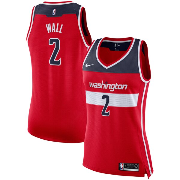 Camiseta baloncesto John Wall 2 Nike icon edition Rojo Washington Wizards Mujer
