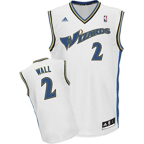Camiseta baloncesto John Wall 2 Retro Blanco Washington Wizards Hombre
