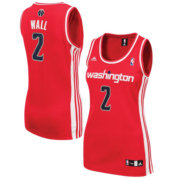Camiseta baloncesto John Wall 2 Réplica Rojo Washington Wizards Mujer