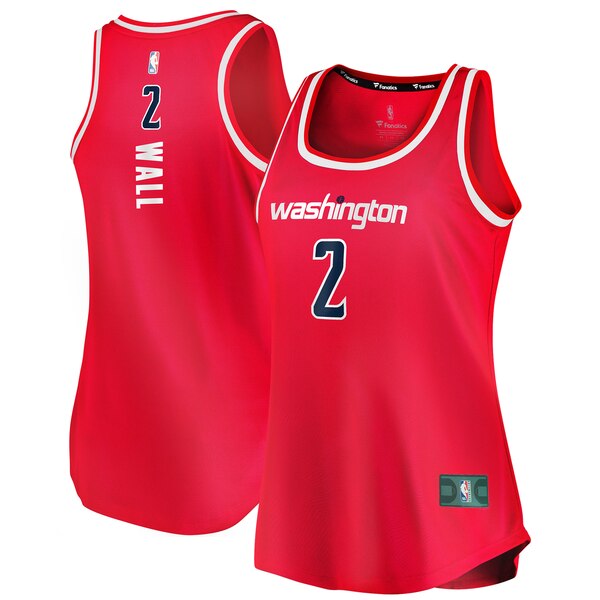 Camiseta baloncesto John Wall 2 clasico Rojo Washington Wizards Mujer