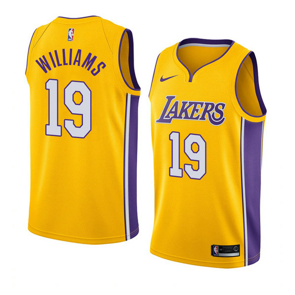 Camiseta baloncesto Johnathan Williams 19 Icon 2018 Oro Los Angeles Lakers Hombre