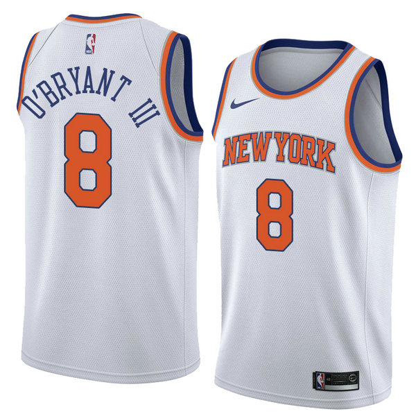 Camiseta baloncesto Johnny O'bryant III 8 Statement 2018 Blanco New York Knicks Hombre