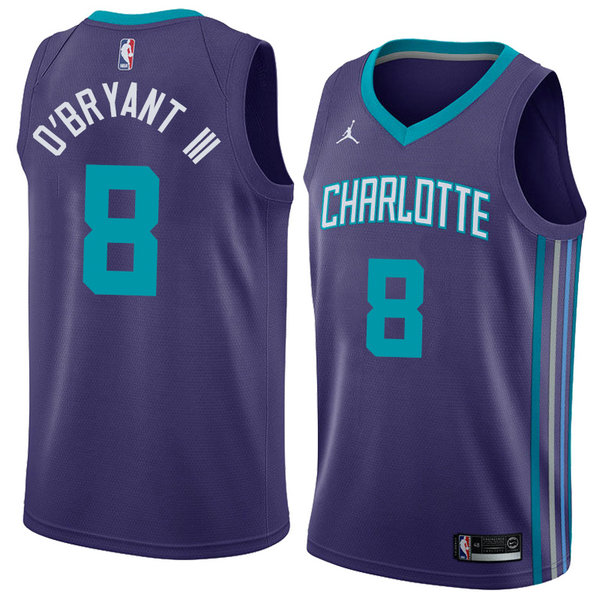 Camiseta baloncesto Johnny O'bryant III 8 Statement 2018 P鐓pura Charlotte Hornets Hombre