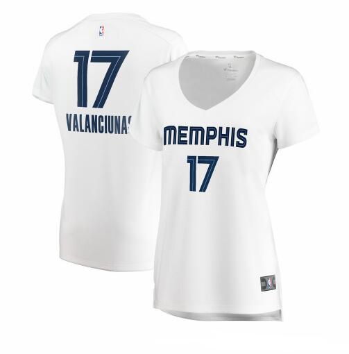 Camiseta baloncesto Jonas Valanciunas 17 association edition Blanco Memphis Grizzlies Mujer