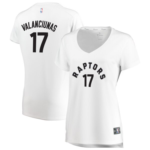 Camiseta baloncesto Jonas Valanciunas 17 association edition Blanco Toronto Raptors Mujer