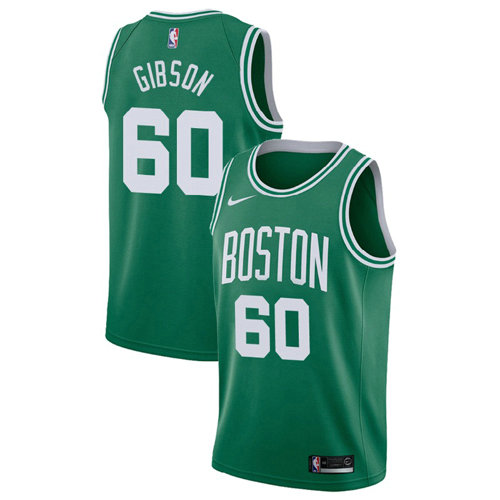 Camiseta baloncesto Jonathan Gibson 60 Icon 2017-18 Verde Boston Celtics Hombre
