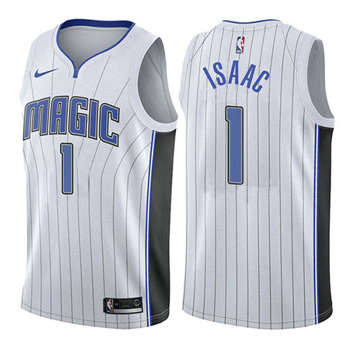 Camiseta baloncesto Jonathan Isaac 1 Association 2017-18 Blanco Orlando Magic Hombre