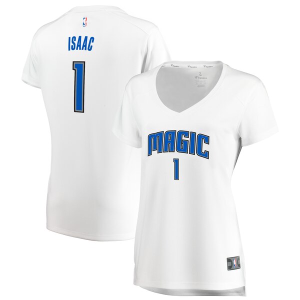 Camiseta baloncesto Jonathan Isaac 1 association edition Blanco Orlando Magic Mujer