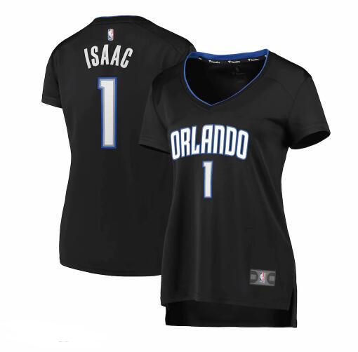 Camiseta baloncesto Jonathan Isaac 1 icon edition Negro Orlando Magic Mujer