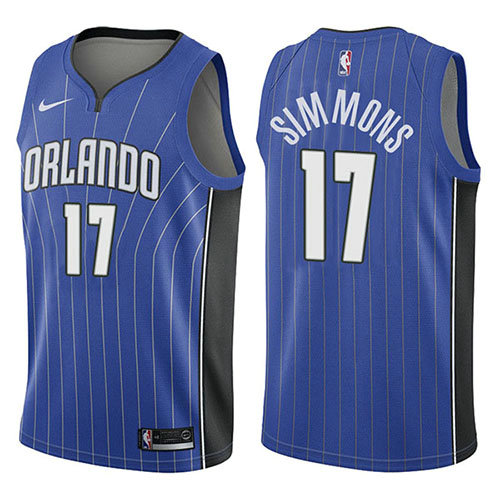 Camiseta baloncesto Jonathon Simmons 17 Icon 2017-18 Azul Orlando Magic Hombre