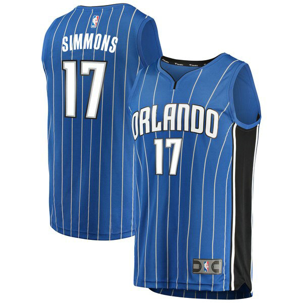 Camiseta baloncesto Jonathon Simmons 17 Icon Edition Azul Orlando Magic Hombre