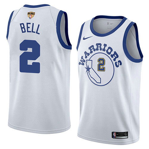 Camiseta baloncesto Jordan Bell 2 Classic 2017-18 Blanco Golden State Warriors Hombre