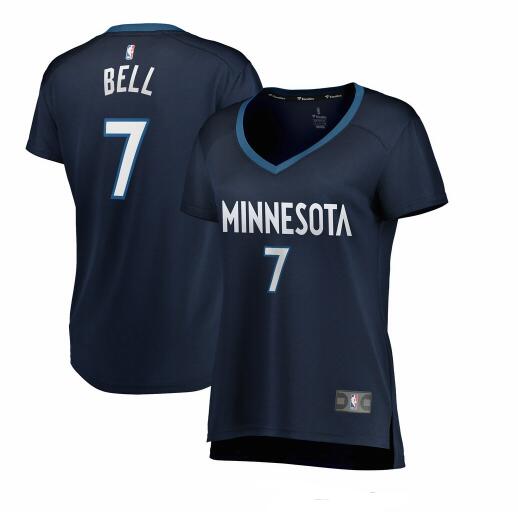 Camiseta baloncesto Jordan Bell 7 icon edition Armada Minnesota Timberwolves Mujer