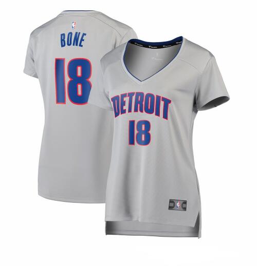 Camiseta baloncesto Jordan Bone 18 statement edition Gris Detroit Pistons Mujer