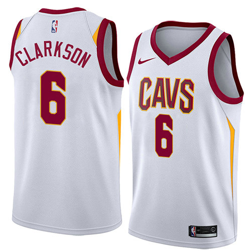 Camiseta baloncesto Jordan Clarkson 6 Association 2018 Blanco Cleveland Cavaliers Hombre