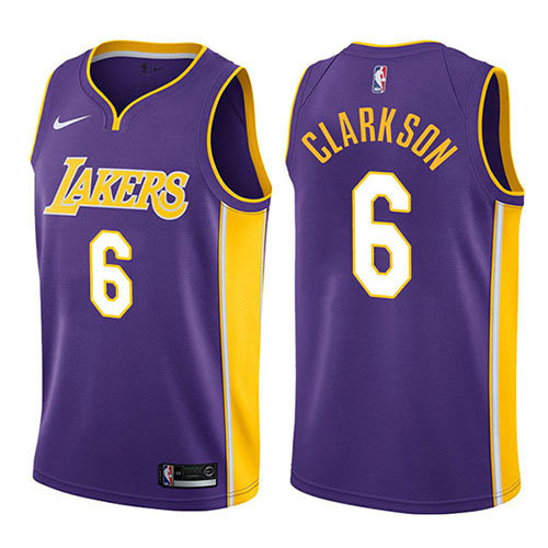 Camiseta baloncesto Jordan Clarkson 6 Statement 2017-18 P鐓pura Los Angeles Lakers Hombre