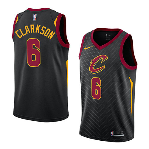 Camiseta baloncesto Jordan Clarkson 6 Statement 2018 Negro Cleveland Cavaliers Hombre