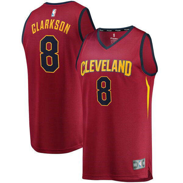 Camiseta baloncesto Jordan Clarkson 8 2019 Rojo Cleveland Cavaliers Hombre