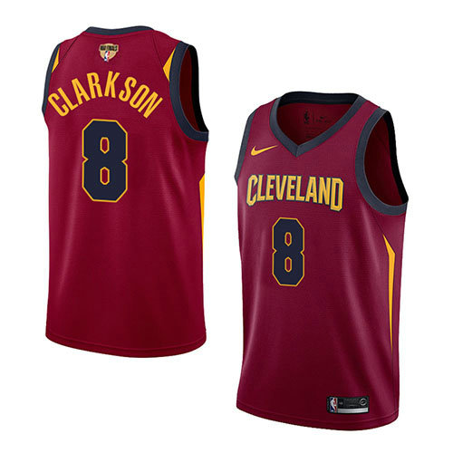 Camiseta baloncesto Jordan Clarkson 8 Icon 2017-18 Finals Bound Rojo Cleveland Cavaliers Hombre