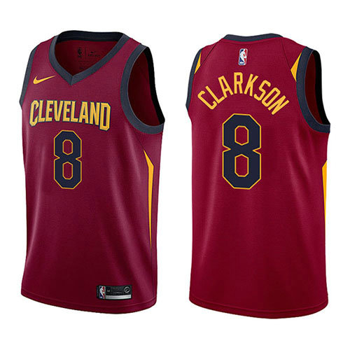 Camiseta baloncesto Jordan Clarkson 8 Icon 2017-18 Rojo Cleveland Cavaliers Hombre
