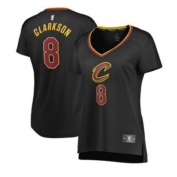 Camiseta baloncesto Jordan Clarkson 8 statement edition Negro Cleveland Cavaliers Mujer