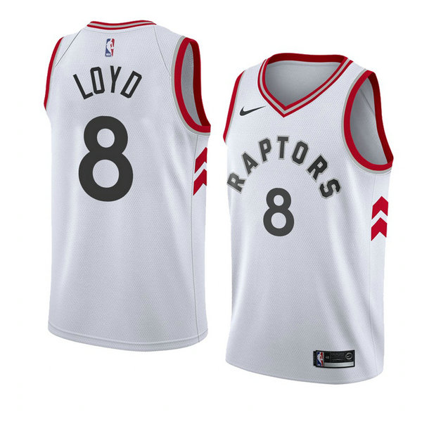 Camiseta baloncesto Jordan Loyd 8 Association 2018 Blanco Toronto Raptors Hombre