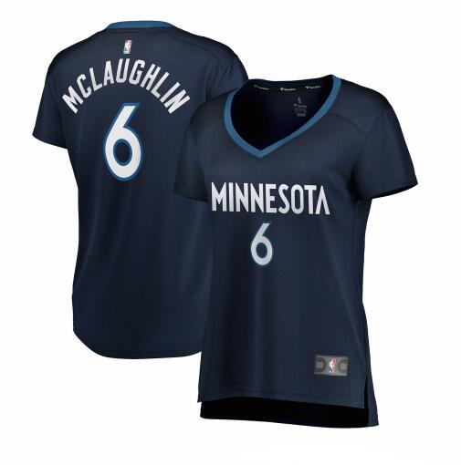 Camiseta baloncesto Jordan McLaughlin 6 icon edition Armada Minnesota Timberwolves Mujer
