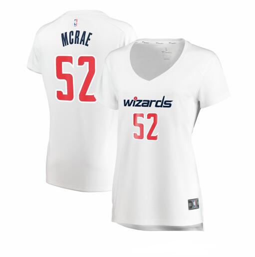 Camiseta baloncesto Jordan McRae 52 association edition Blanco Washington Wizards Mujer