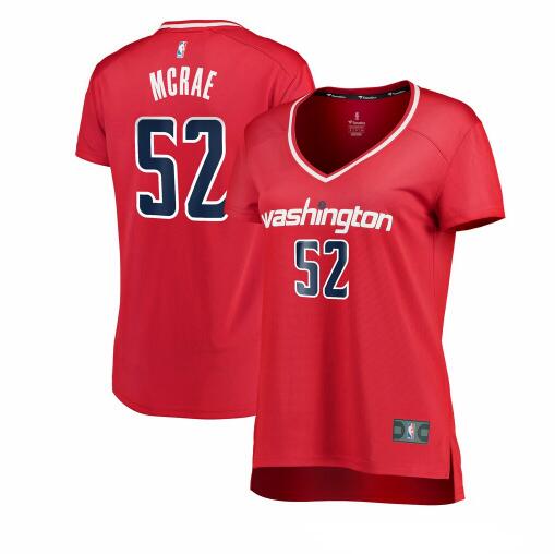 Camiseta baloncesto Jordan McRae 52 icon edition Rojo Washington Wizards Mujer
