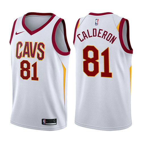 Camiseta baloncesto Jose Calderon 81 Association 2017-18 Blanco Cleveland Cavaliers Hombre