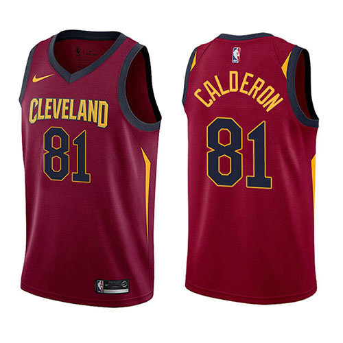 Camiseta baloncesto Jose Calderon 81 Icon 2017-18 Rojo Cleveland Cavaliers Hombre