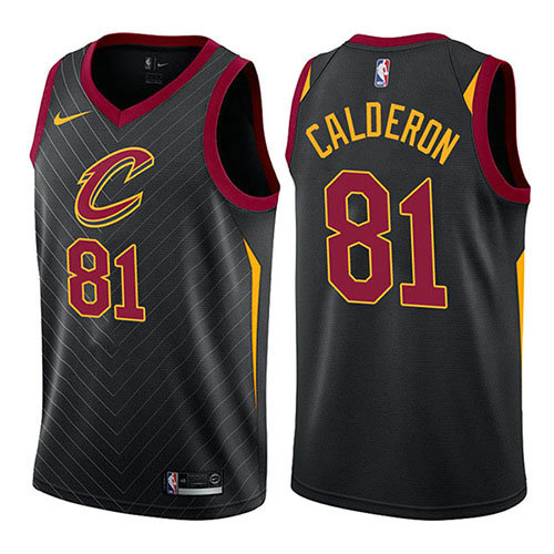 Camiseta baloncesto Jose Calderon 81 Statement 2017-18 Negro Cleveland Cavaliers Hombre