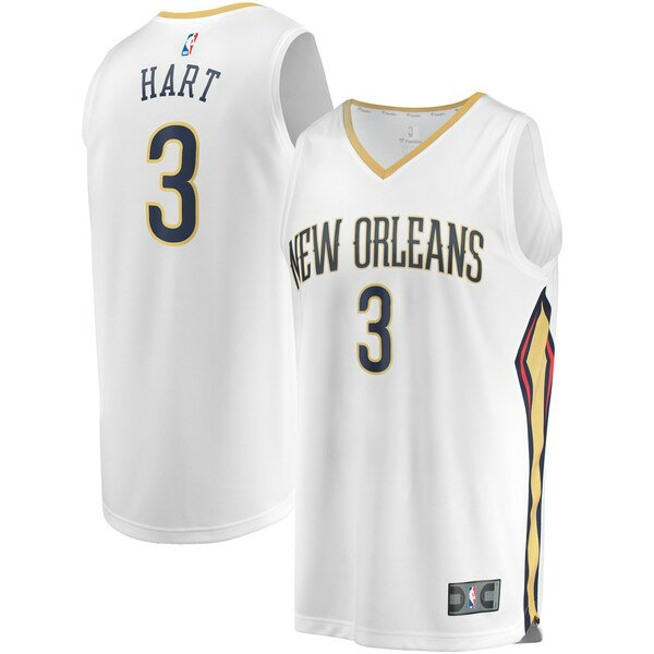 Camiseta baloncesto Josh Hart 3 Association Edition Blanco New Orleans Pelicans Hombre