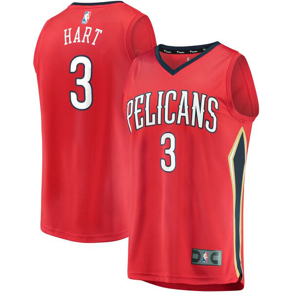 Camiseta baloncesto Josh Hart 3 Statement Edition Rojo New Orleans Pelicans Hombre